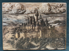 Castle in the Clouds, 3D Laser Engraved Wall Art Decor