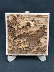 Puppy 3D Laser Engraved Coaster Art Decor