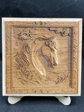Horse 3D Laser Engraved Coaster Art Decor