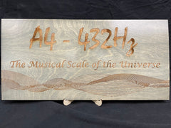 A4-432Hz Engraving Wall Art Decor