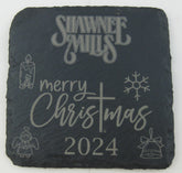 Custom Engraved Slate Coasters with your custom graphic or text