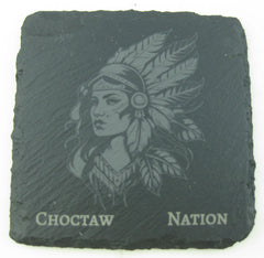 Custom Engraved Slate Coasters with your custom graphic or text